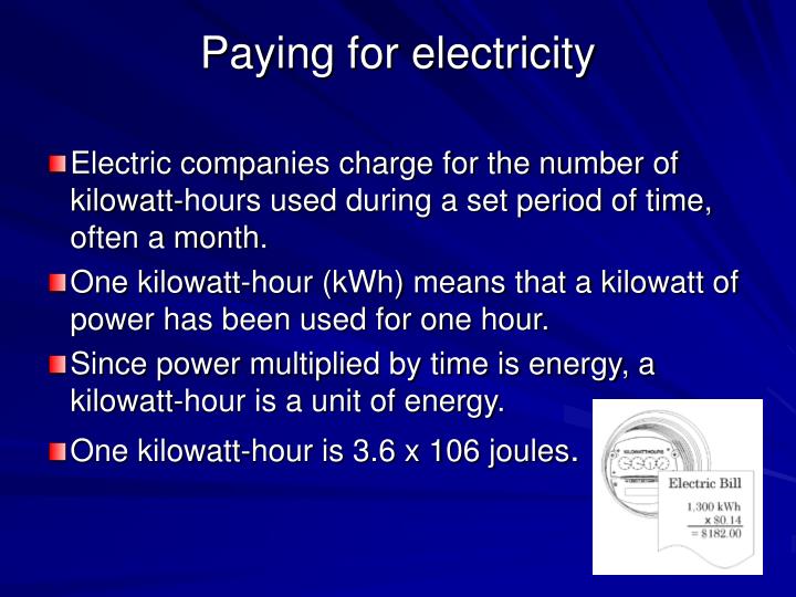PPT Electric Power and Energy PowerPoint Presentation ID6847398