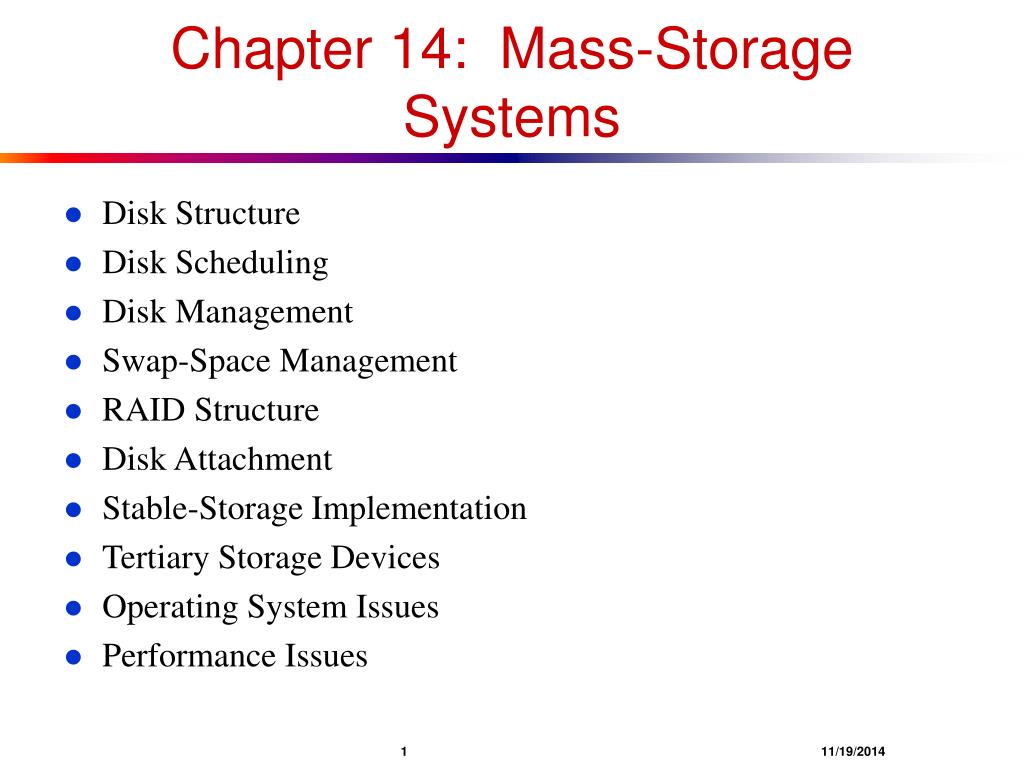 Operating Systems: Mass-Storage Structure