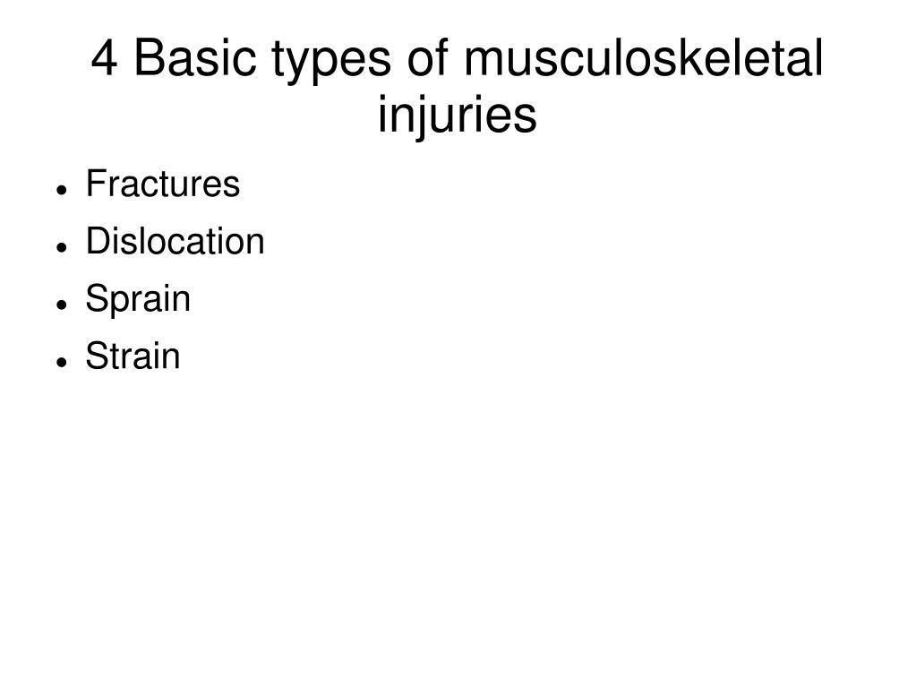 PPT - Musculoskeletal Injuries PowerPoint Presentation, Free Download ...