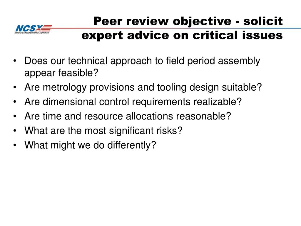 PPT Peer Review Objectives PowerPoint Presentation, free download