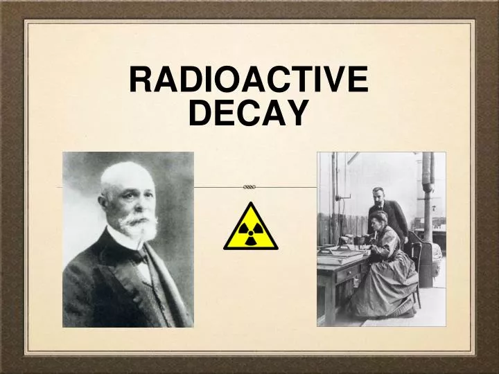radioactive decay n.