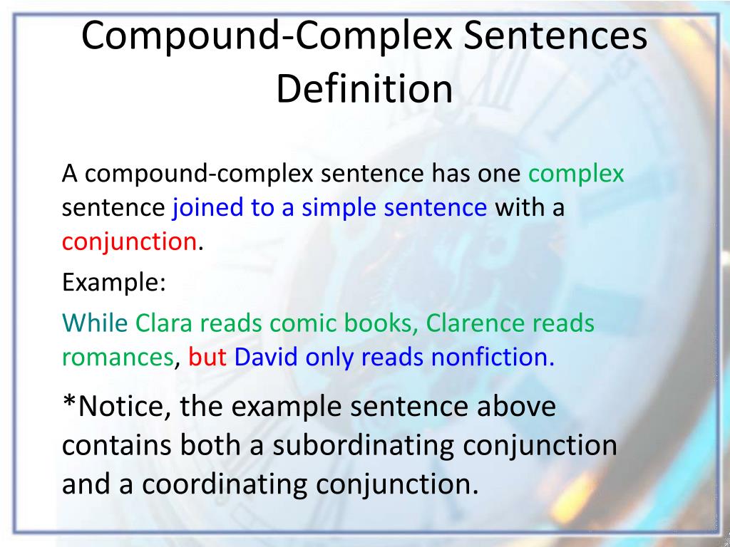 Sentence Types Compound Complex Simple Worksheet