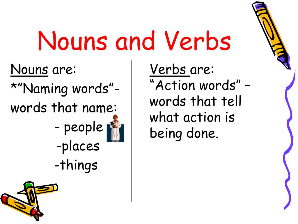 Nouns Vs Verbs Worksheet