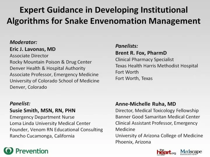 Ppt Expert Guidance In Developing Institutional Algorithms For