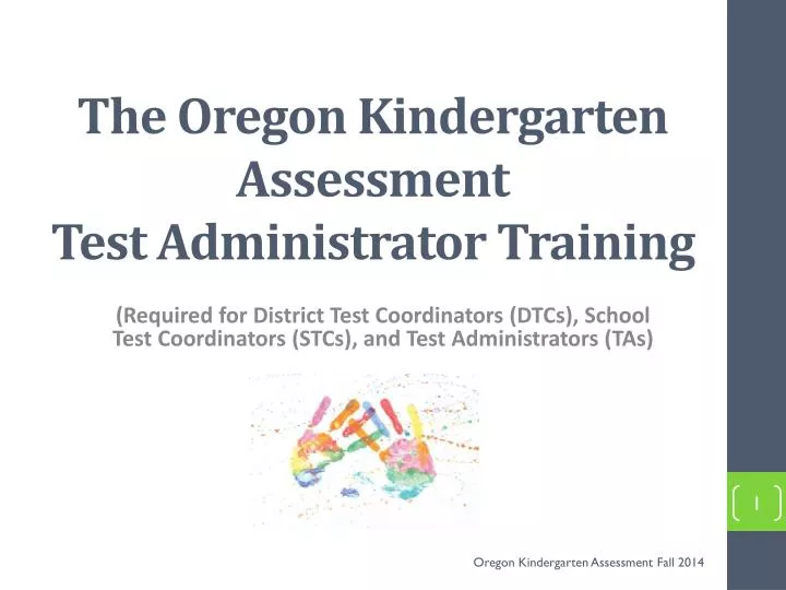the oregon kindergarten assessment test administrator training n.