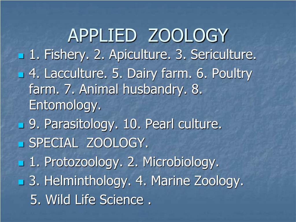 presentation topic for zoology