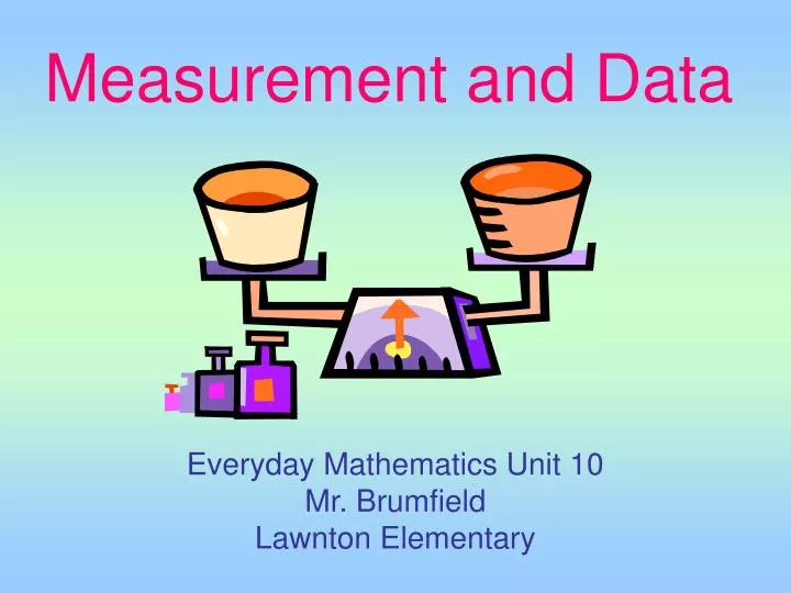 measurement and data n.