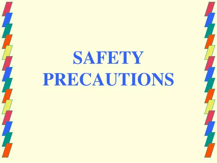 safety precautions essay title