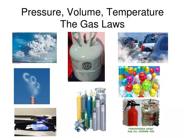 pressure volume temperature the gas laws n.