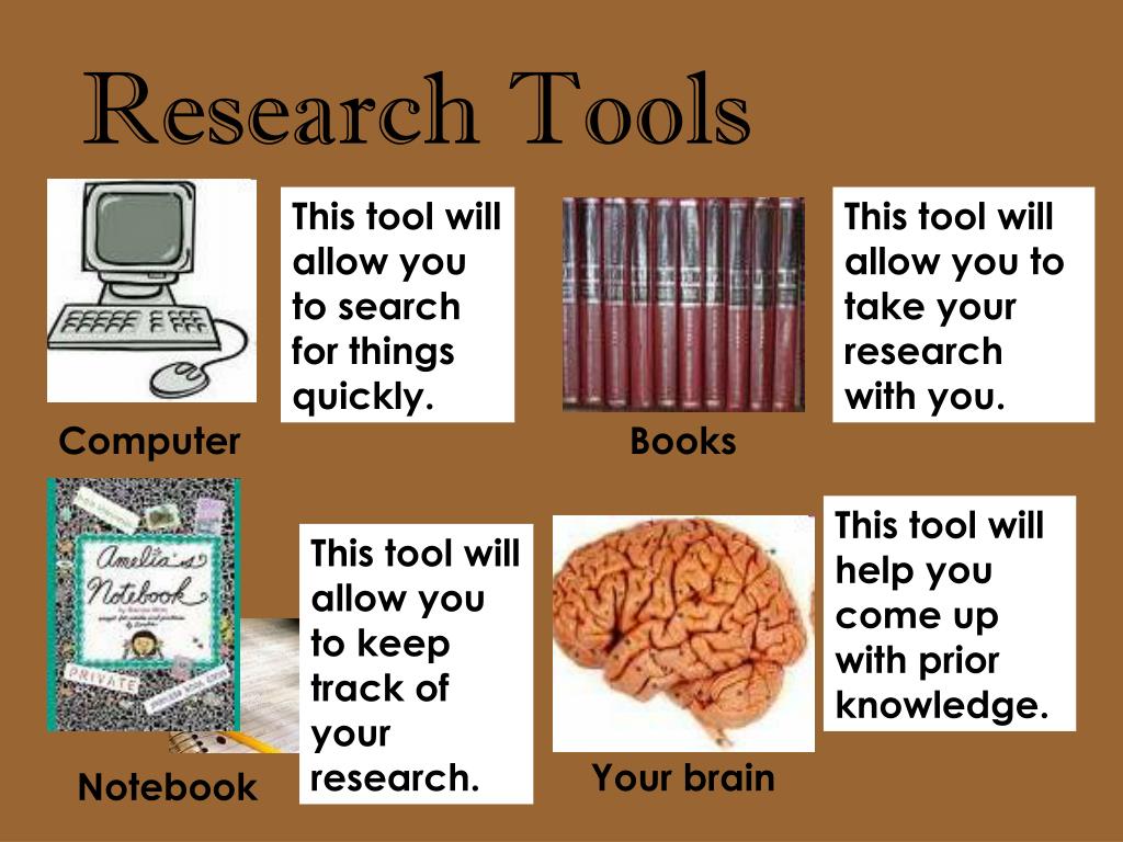 how to write tools used in research