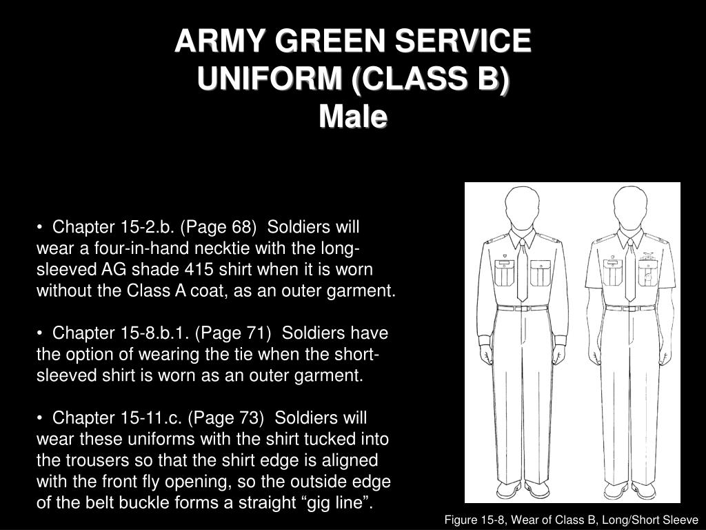 army green service uniform class a
