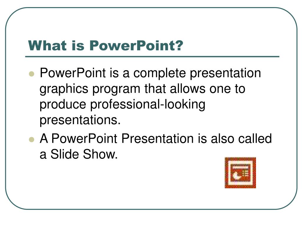power point presentation is