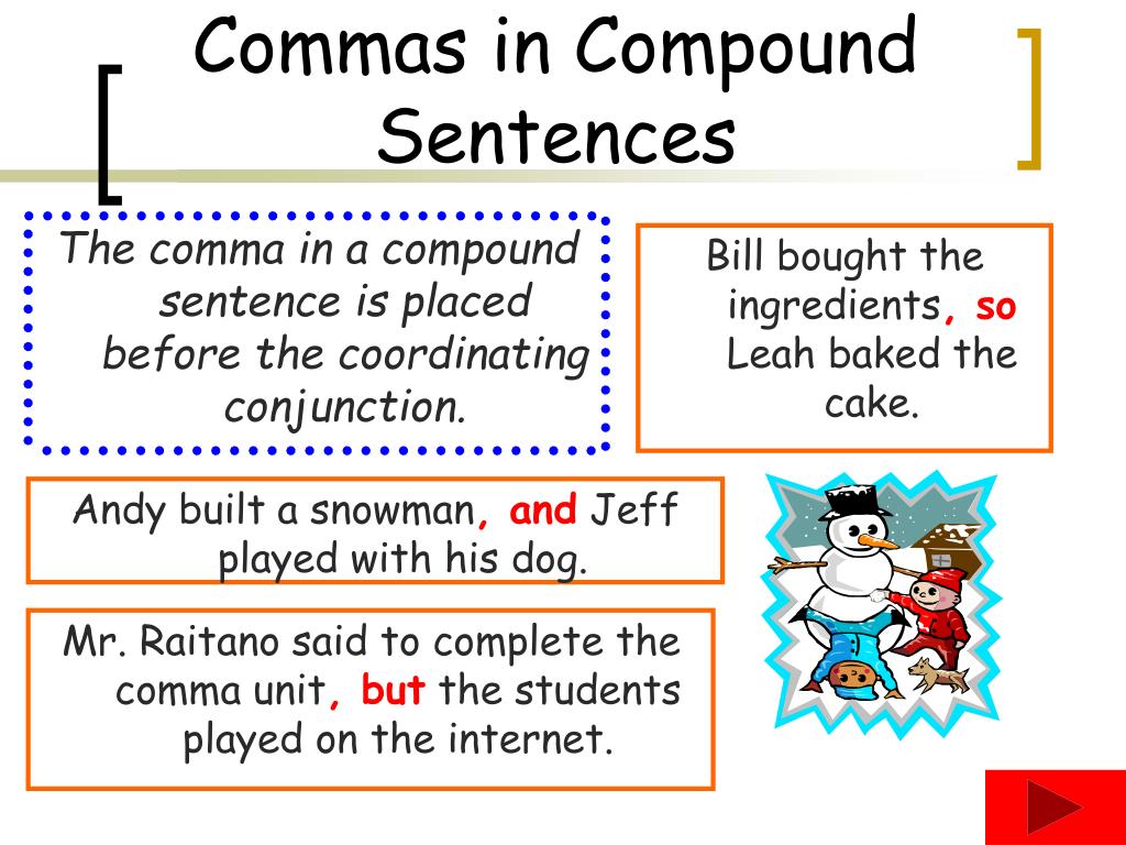 Commas In Compound And Complex Sentences Worksheet Pdf