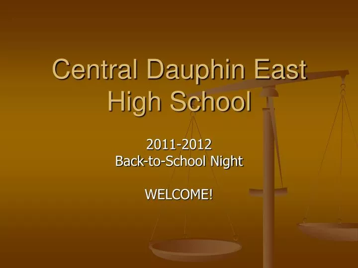 PPT Central Dauphin East High School PowerPoint Presentation, free