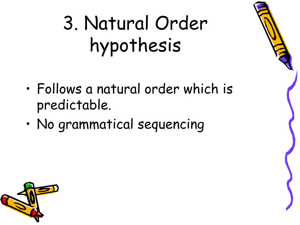 natural order hypothesis krashen examples