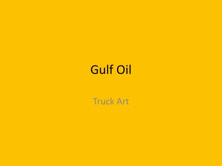 gulf oil n.