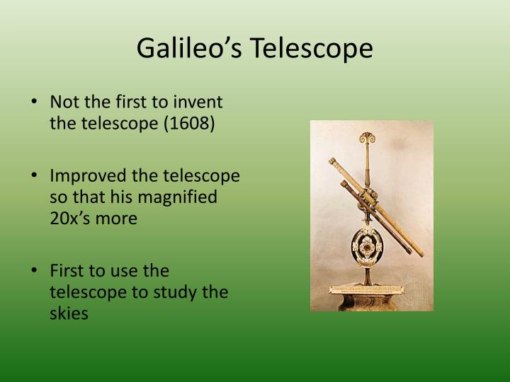 information about galileo telescope