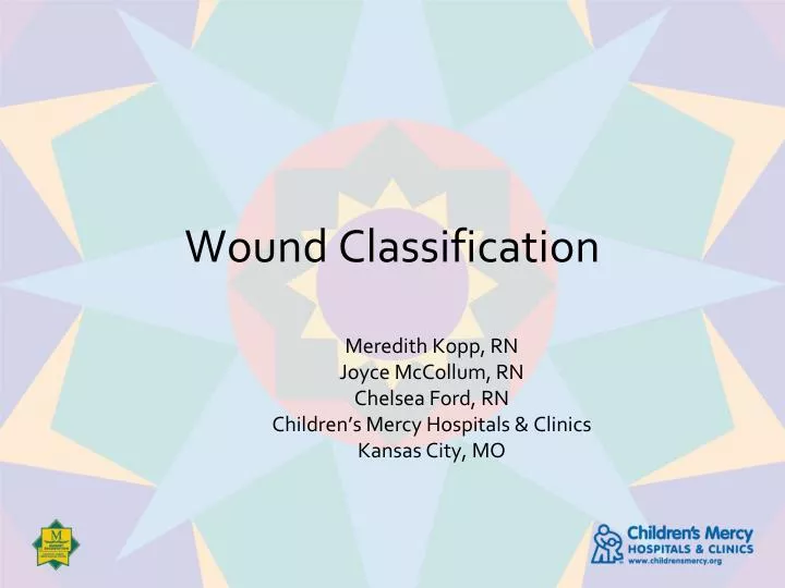 wound classification n.