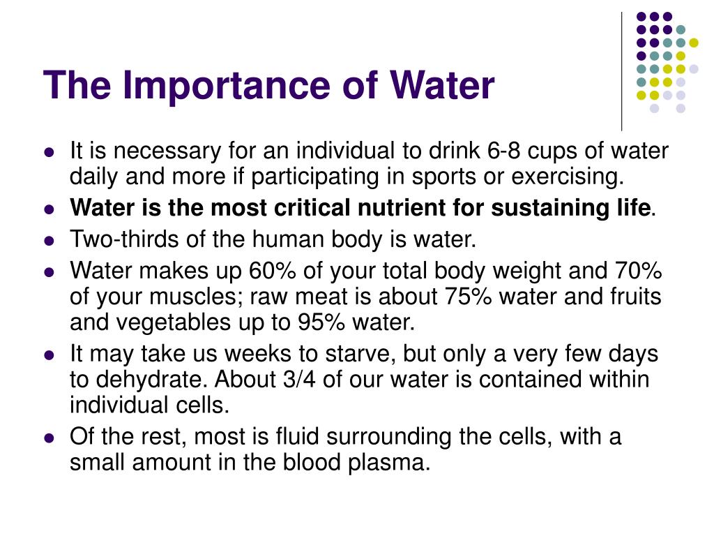 speech on importance of water for class 5