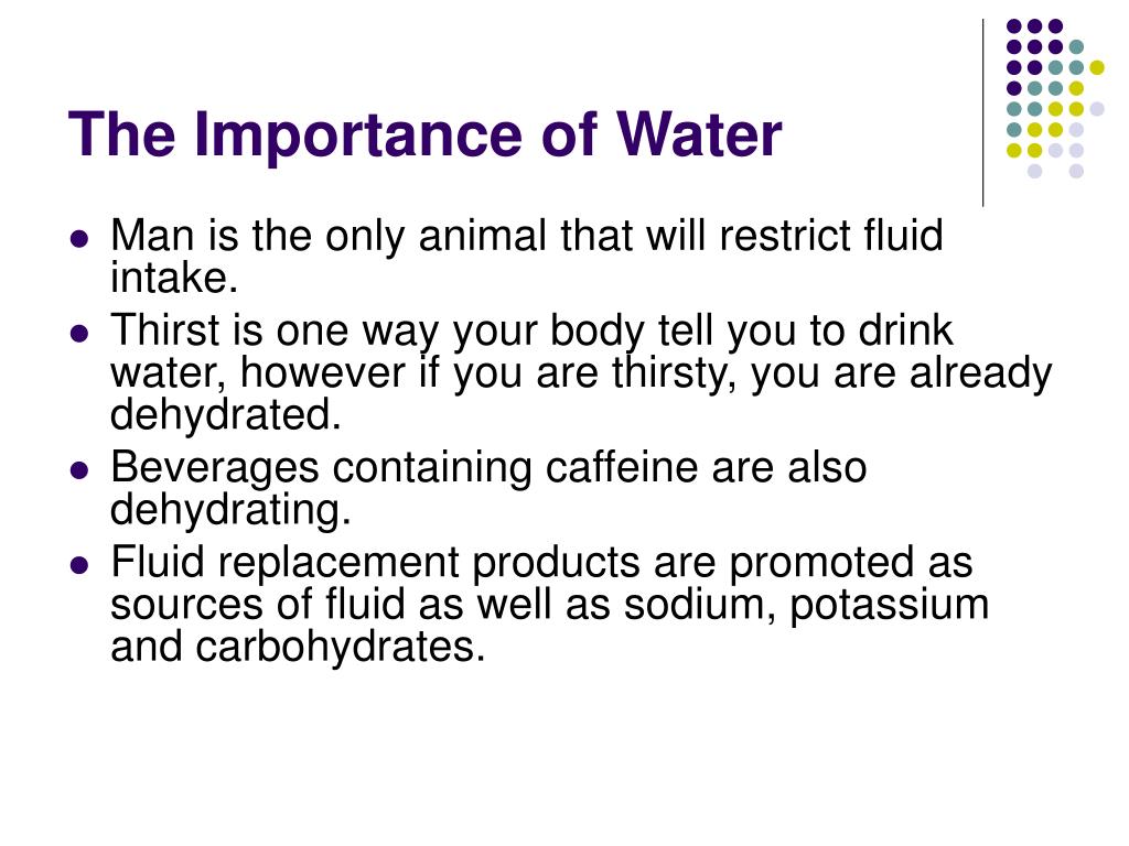 uses of water powerpoint presentation