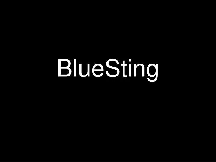 bluesting n.