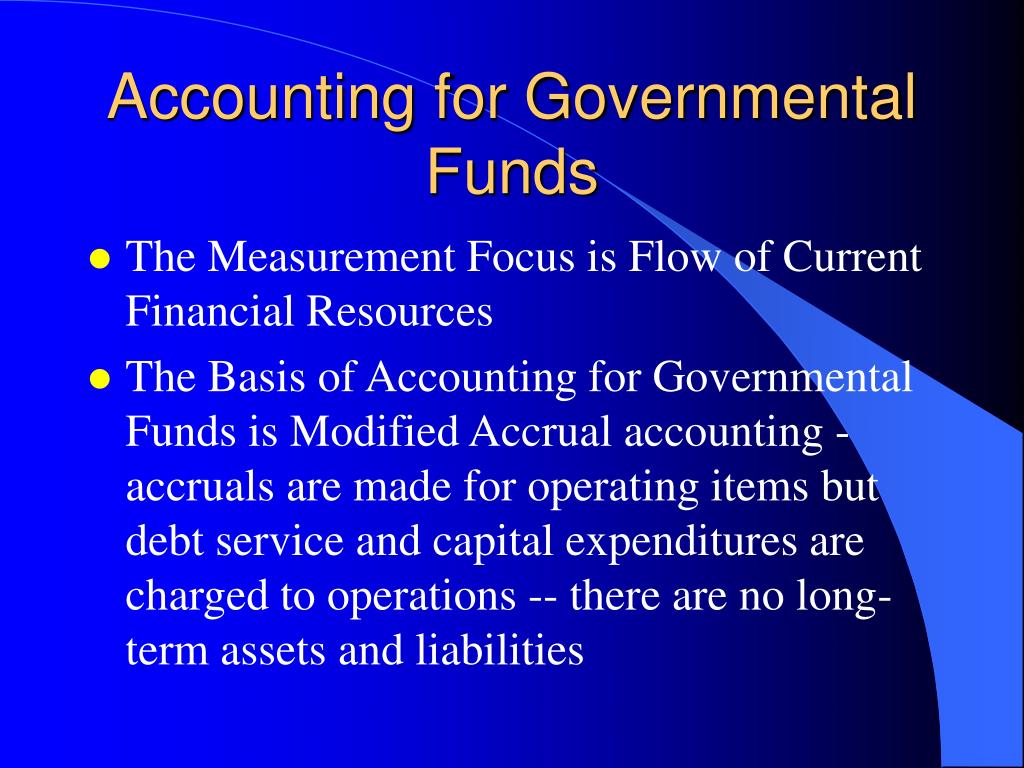 PPT Fund Accounting Government Entities PowerPoint Presentation
