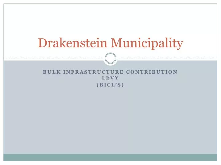 drakenstein municipality n.