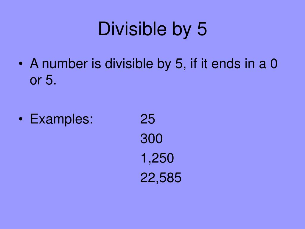 PPT Divisibility Rules PowerPoint Presentation Free Download ID 
