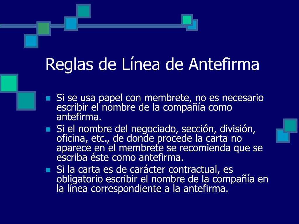 PPT - Partes Adicionales de la Carta Comercial PowerPoint Presentation ...