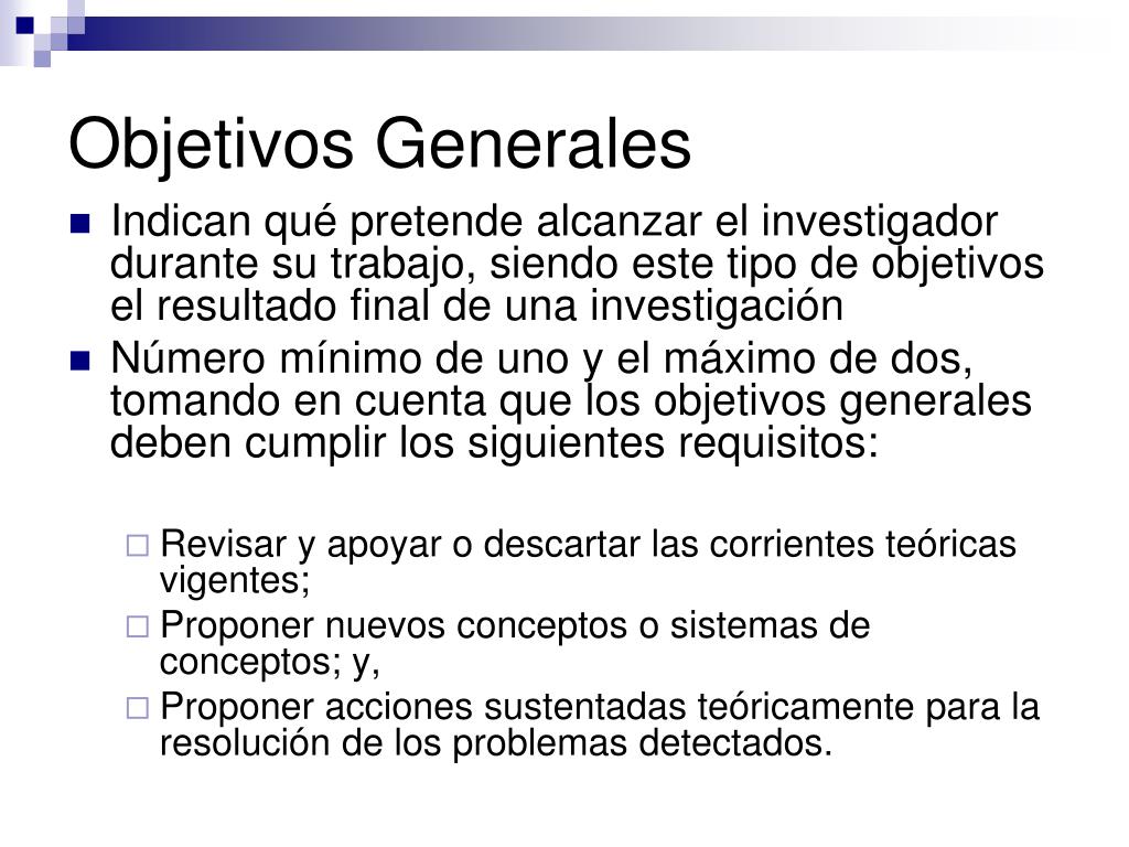 Ejemplo De Objetivos Generales De Una Investigacion Ejemplo Sencillo Images