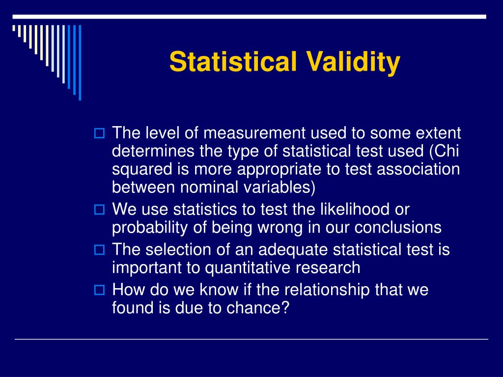 quantitative research validity examples