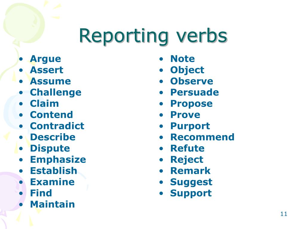 reporting verbs for writing literature review