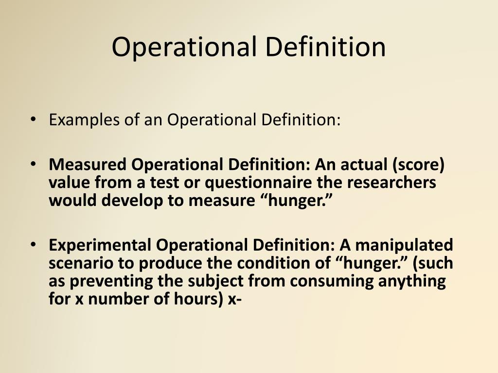 research paper operational definition of terms example