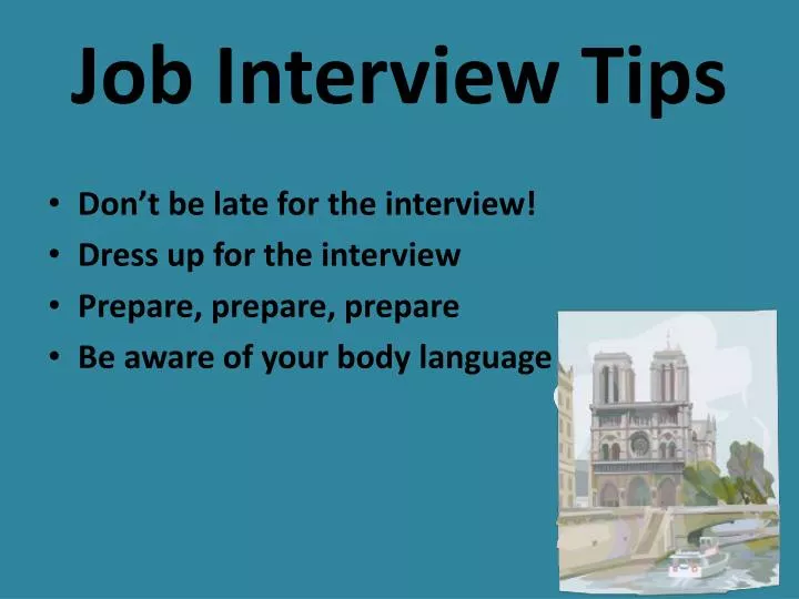 job interview tips n.