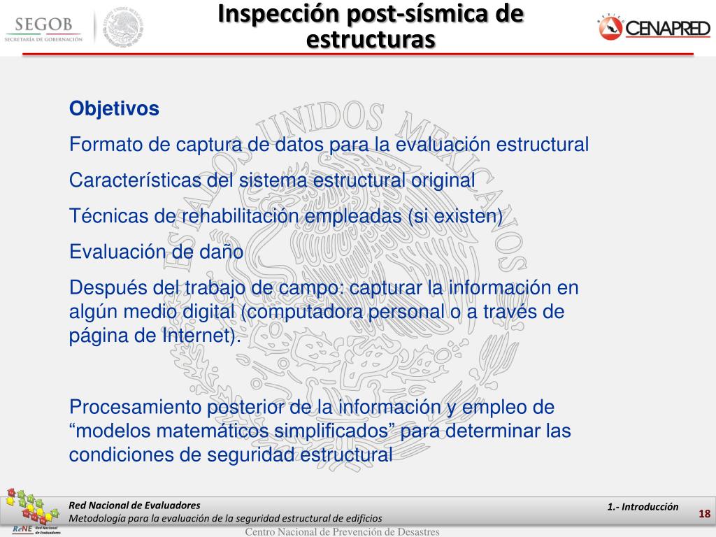 PPT - Metodología para la evaluación de la seguridad estructural de