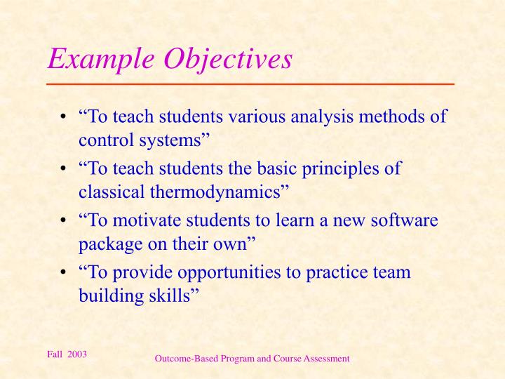 PPT - Outcome-Based Assessment PowerPoint Presentation - ID:6871985