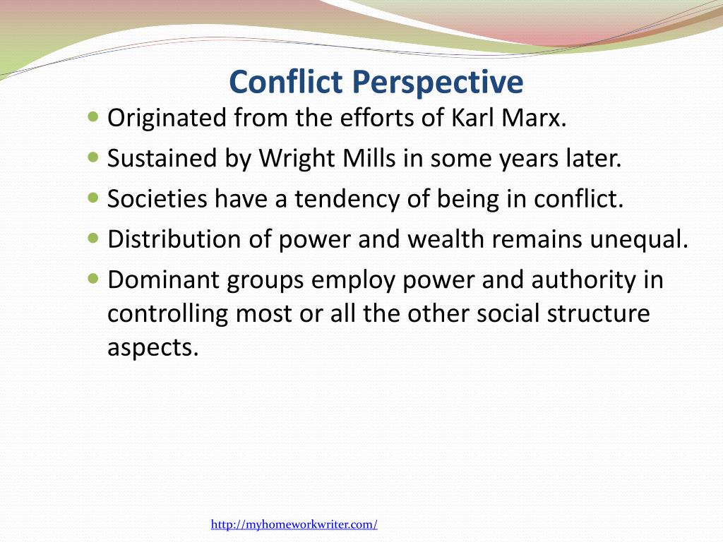 conflict perspective theory research paper