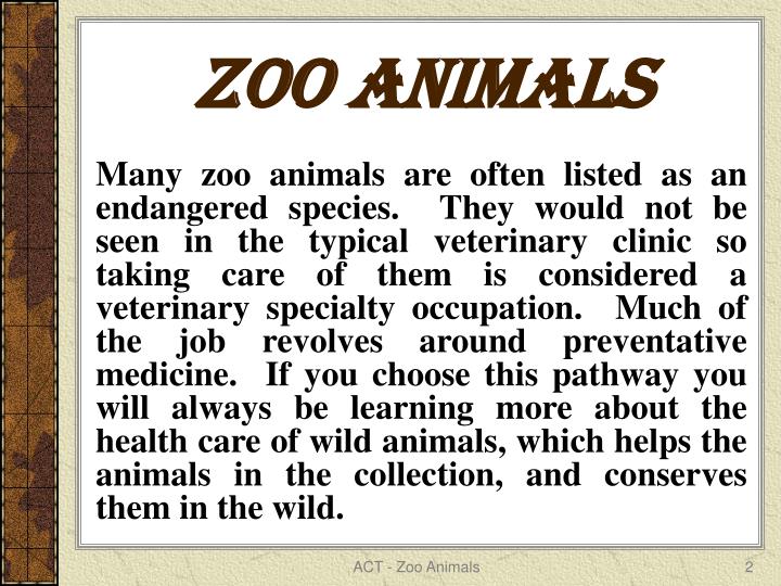 PPT - Zoo Animal Species PowerPoint Presentation - ID:6874723