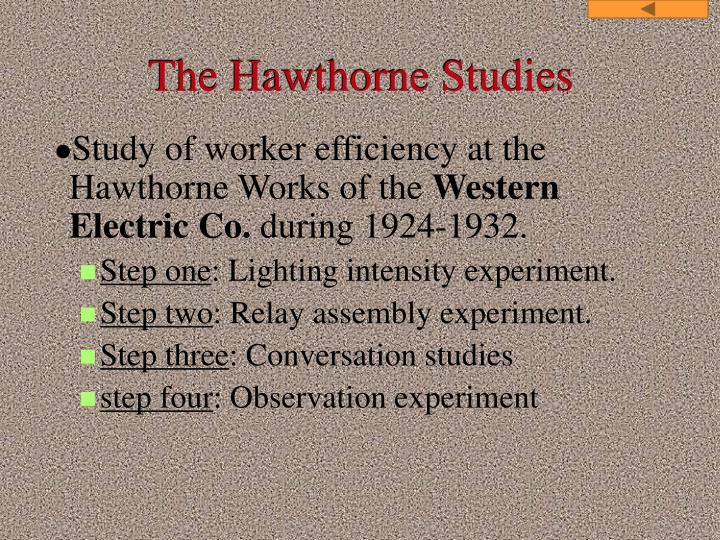 what was the main conclusion of the hawthorne studies
