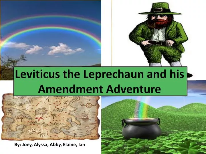 leviticus the leprechaun and his amendment adventure n.
