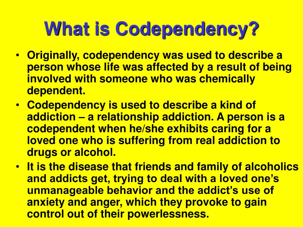 Examples of codependency