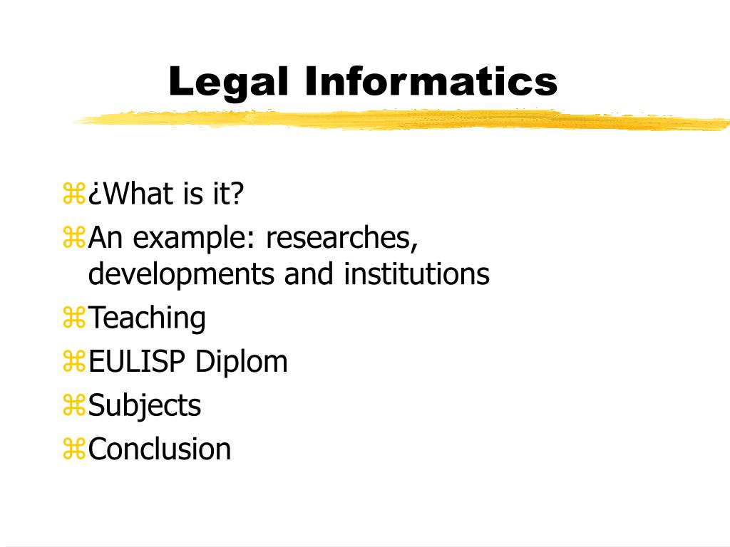 legal informatics phd