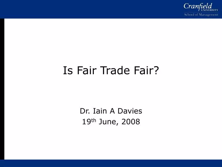 is fair trade fair n.