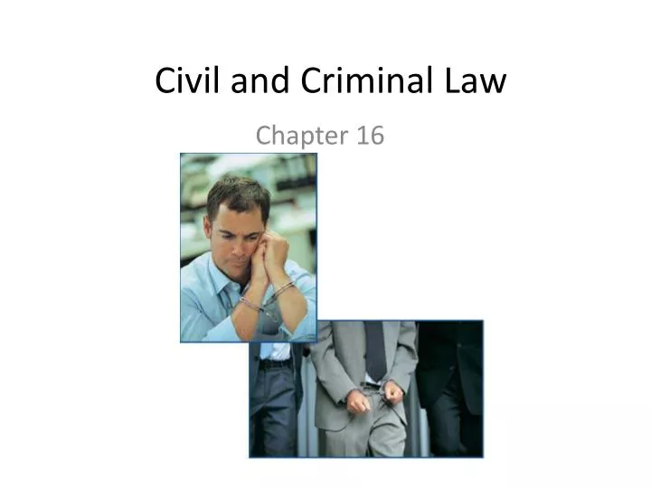 civil and criminal law n.