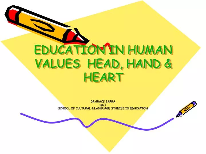 education in human values head hand heart n.