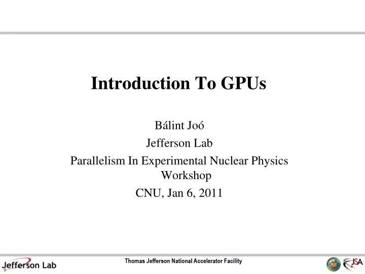 PPT - Introduction To GPUs PowerPoint Presentation, free download - ID ...