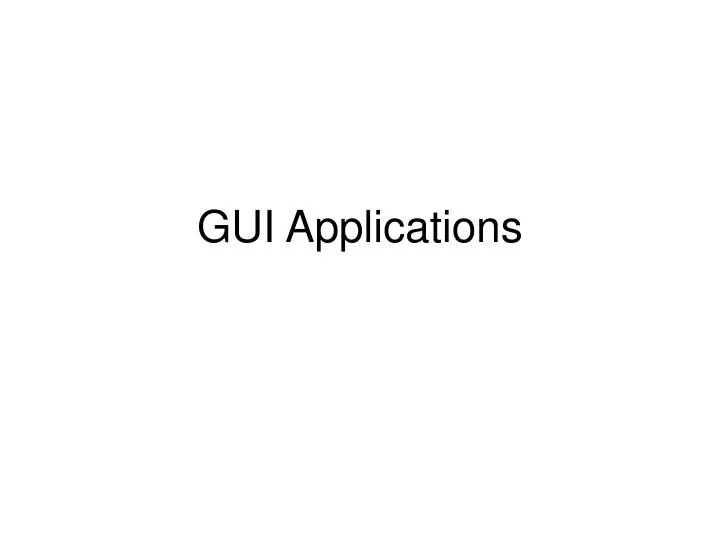 gui applications n.