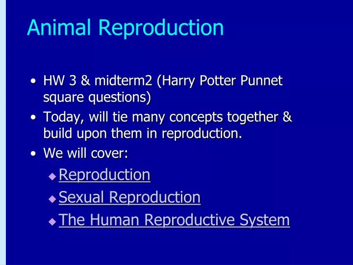 animal reproduction n.