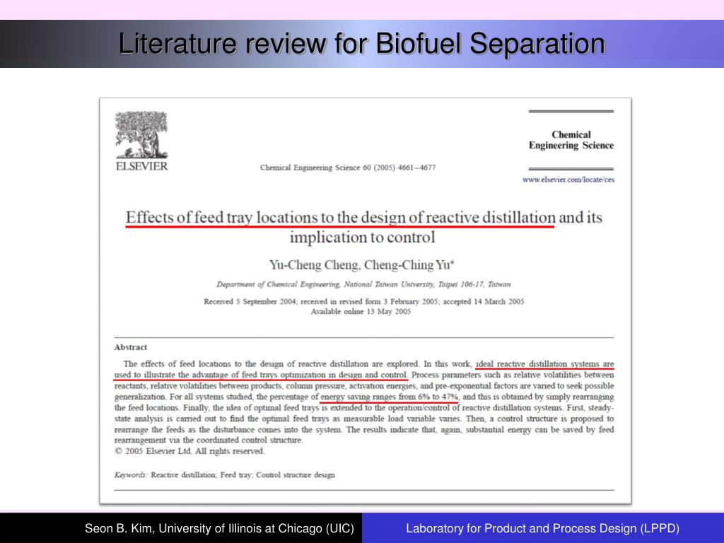 biofuel literature review