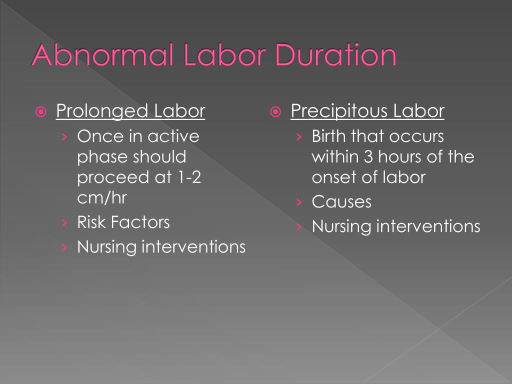 PPT - Complications of Labor & Delivery PowerPoint ...